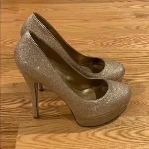Aldo Glitter Platform Pumps